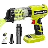 Byutrcfuy Cordless Handheld Vacuum Cleaner for Ryobi 18V Battery: 3-Speed Modes Portable Vacuum with 20kPa 105AW Powerful Suction for Car, Pet Hair, Home Cleaning (Tool Only)