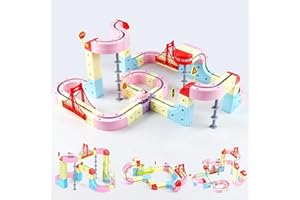 FANPROMS Electric Train Set for Kids Ages 3-8, 3D Magic Flexible Race Track KlickRail Electric Train Set with Light Anti-Grav