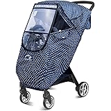 Stroller Rain Cover Universal, Baby Travel Weather Shield,Protect from Rain Snow Dust Insects Waterproof Windproof,Easy to In