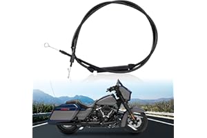 TIGERSGATE 72 15/16" Extended Length Clutch Cable Compatible for 2007-2016 Harley Touring & Softail & Dyna and 18-up softail & 2020-up Touring, Black vinyl