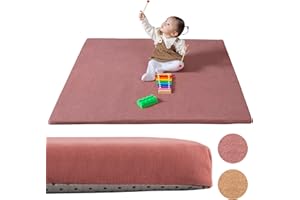 Primica Padded Play Mat for Baby - Large Soft Foam Mat for Floor with Plush Fabric - Safe, Comfortable & Durable Playmat for Babies & Toddlers - Easy to Clean