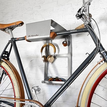 Fahrrad Wandhalterung BikeDock Urban Grey Alu - Der Fahrradwandhalter für Ihr Zuhause - Sehr flexibel, hochwertig und platzsp