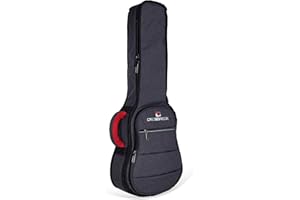 Crossrock Baritone Ukulele Bag with 10mm Padded Backpack Straps in Dark Grey (CRSG107BUDG)