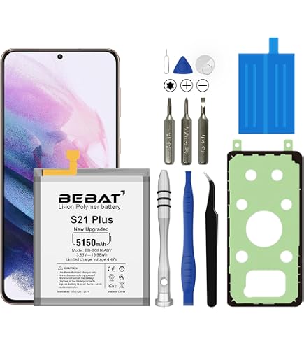 Amazon.com: Galaxy S21 Plus Battery, (Upgraded) UNKLOU 5200mAh Li