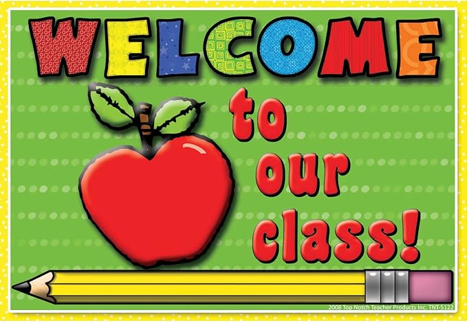 WELCOME TO OUR CLASS POSTCARDS 30PK: Amazon.es: Hogar