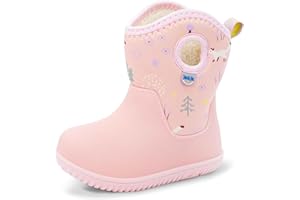 JAN & JUL Waterproof Toasty-Dry Winter Boots with Sherpa Lining for Kids