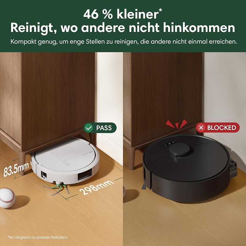 Roomba Plus 416 Saugroboter, AutoWash Basis, selbstreinigende Wischpads, Weiß