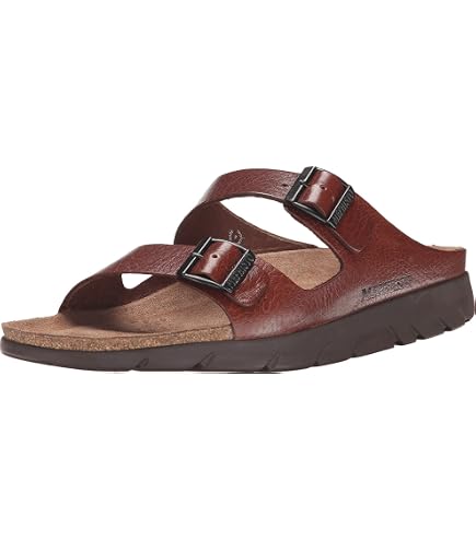 Mephisto Zach Fit Sandals Men\'s US 9 Brown Leather Adjustable Slides Mephisto Unisex Zach Fit Sandals - Dark Brown – Sole To Soul  main image 4