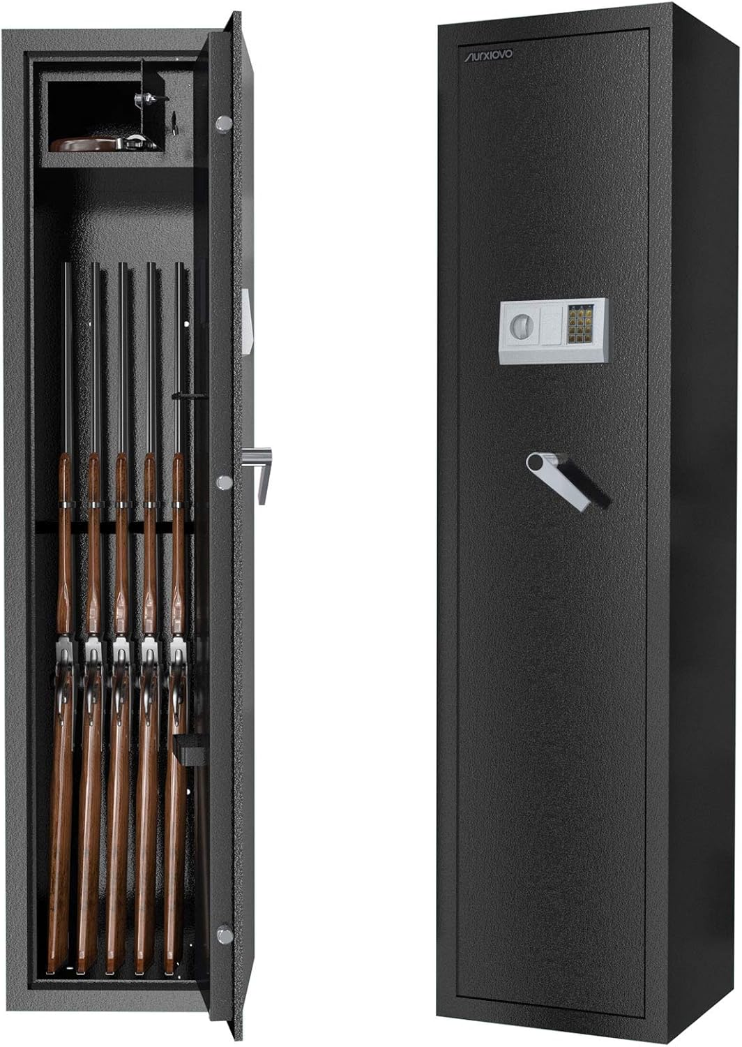SUNCOO Quick Access Rifle Safe Large Electronic 5 Gun Safe
