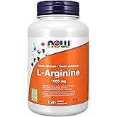 NOW Supplements, L-Arginine 1,000 mg, Nitric Oxide Precursor, Amino Acid, 120 Tablets