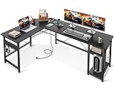 Coleshome L Shaped Computer Desk 66" with Power