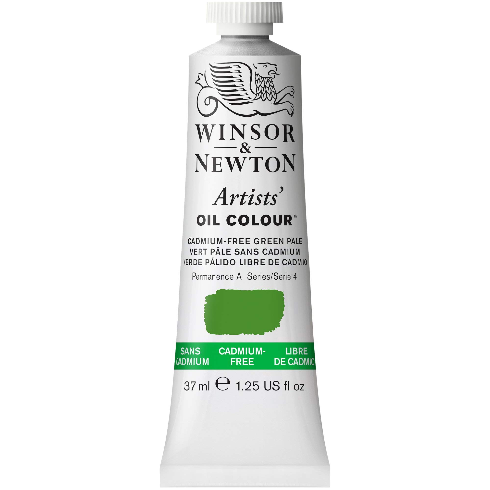 Winsor & Newton Artist Oil Paint, Cadmium Pale Green, 37ml