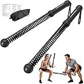 POWER GUIDENCE 2pcs Ropeless Battle Ropes for Home Gym, Portable Battle Ropes for HIIT Workouts, Small Space, Travel & Apartment Training Equipment for Men & Women
