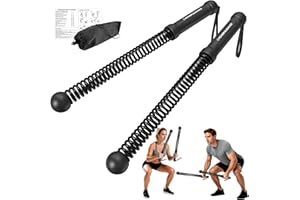 POWER GUIDANCE Power GUIDENCE 2PCS Ropeless Battle Ropes for Home Gym, Portable Battle Ropes for HIIT Workouts, Small Space, Travel & Apartment Training Equipment for Men & Women
