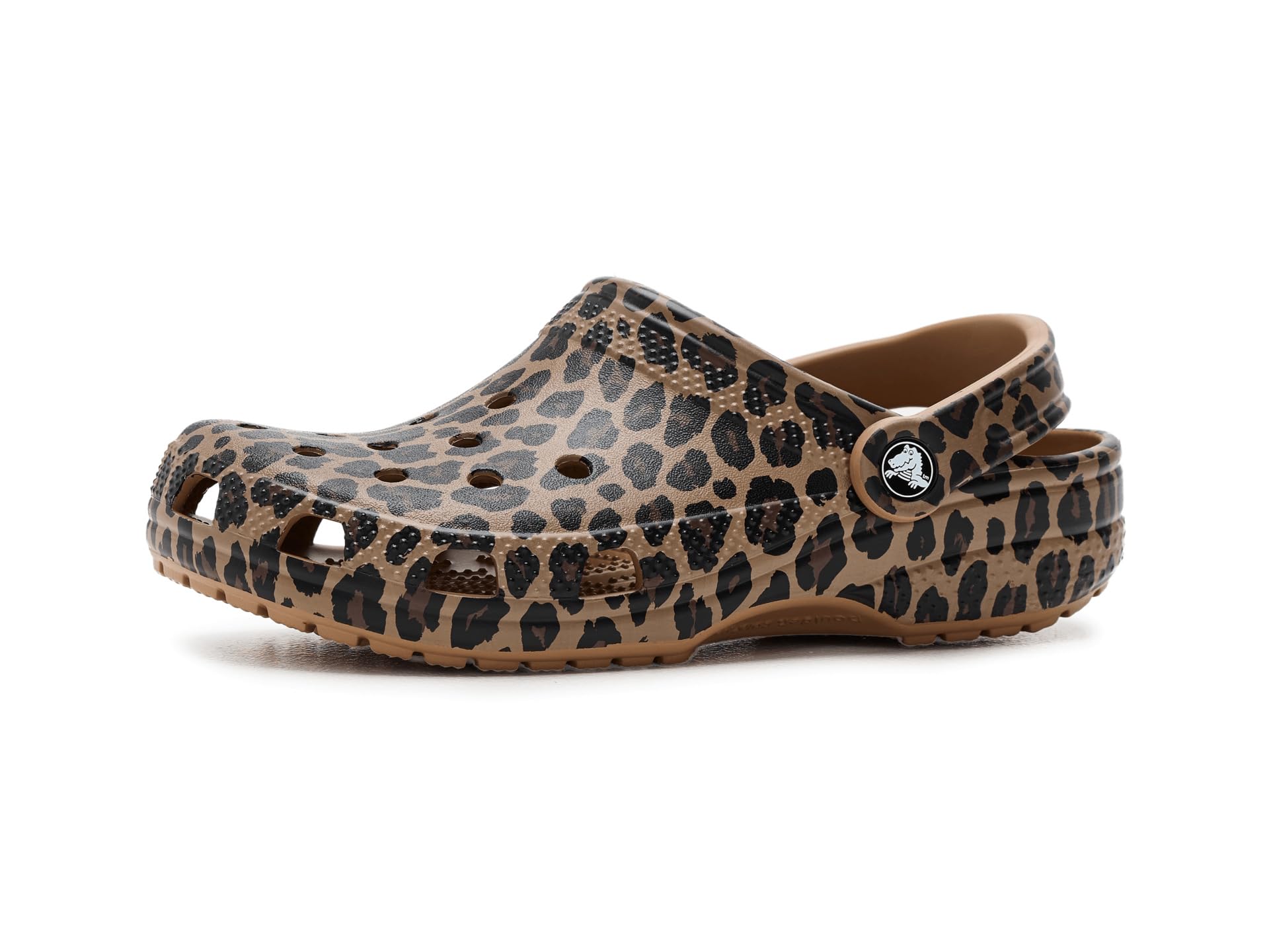 Crocs Unisex-Child Classic Graphic Clogs (Little Kid/Big Kid) Sepia/Leopard 1 Medium Image