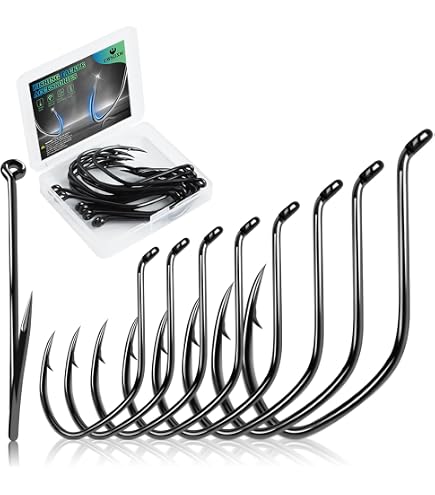 Gamakatsu Big River Bait Hook-6 Per Pack (Black, 4/0) : Fishing Hooks : Sports & Outdoors