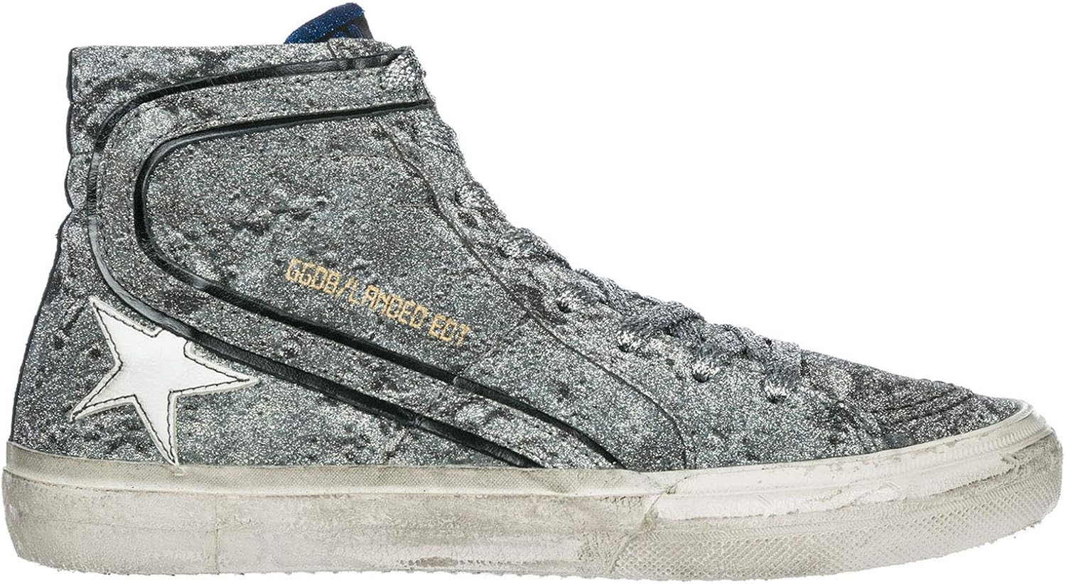 Amazon.com | Golden Goose Women's Sneakers Slide Silver Glitter/Landed G31WS595.LAN1 | Fashion 