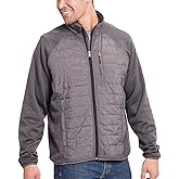 Orvis Men's Mixed Media Full Zipper Quilted Jacket