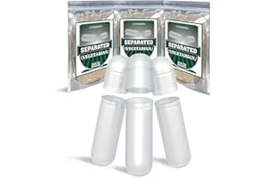 Wananfu Pre-Separated Empty Capsules 00 Vegetarian (1000 Count), Clear Fillable Veggie Pill Capsules 00 for Making Your Own Supplements