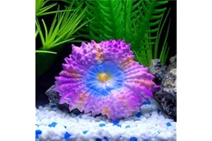LPFLASAT 1Pc of Fluorescent Coral Decor Fish Tank Decor Accessories Aquarium Plants Coral Reef Decor Fish Tank Decorations White Coral Fake Coral Decorations Turtle Tank Accessories (B-Purple)