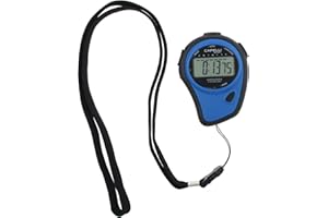 Capelli Sport Digital Stopwatch Timer, Sports Stopwatch Timer with Large Display Screen, Blue/Black