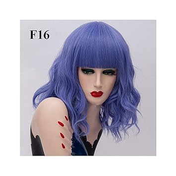 Amazon Com Lady Night Short Synthetic Wigs Rose Net Blonde Wavy