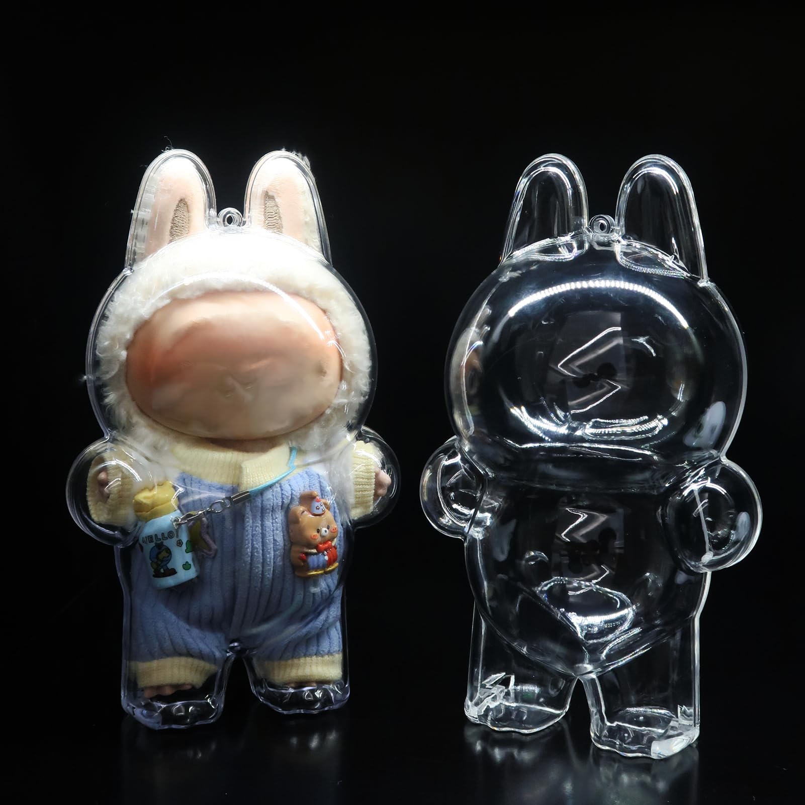 EAVAN 2Pcs Protective Case for LABUBU The Monsters