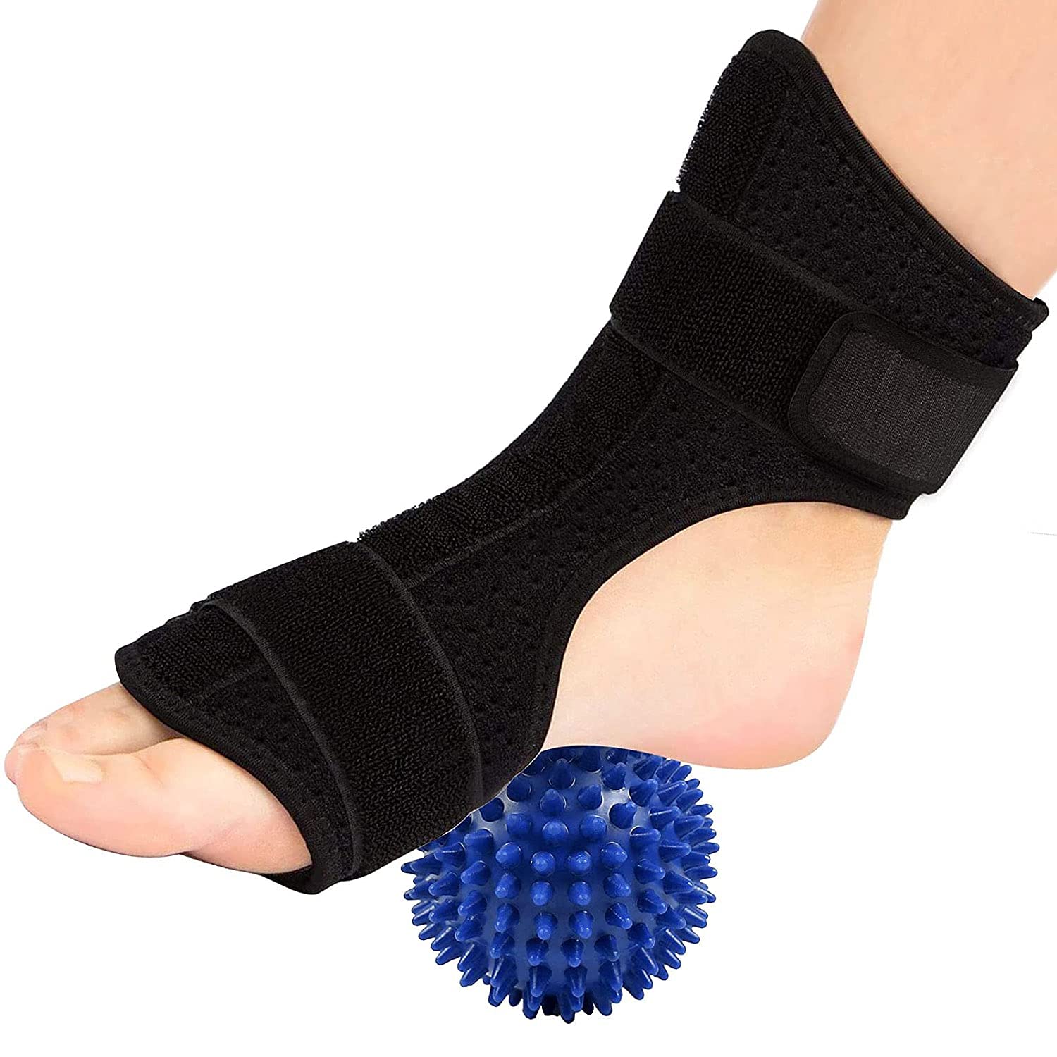 PEDIMEND Plantar Fasciitis Night Splints, Foot Drop Orthotic Brace Support Straps for Effective Relief from Plantar Fasciitis, Tendon Stretch, Achilles, Heel Spur Relief, Fits Left or Right, UNISEX