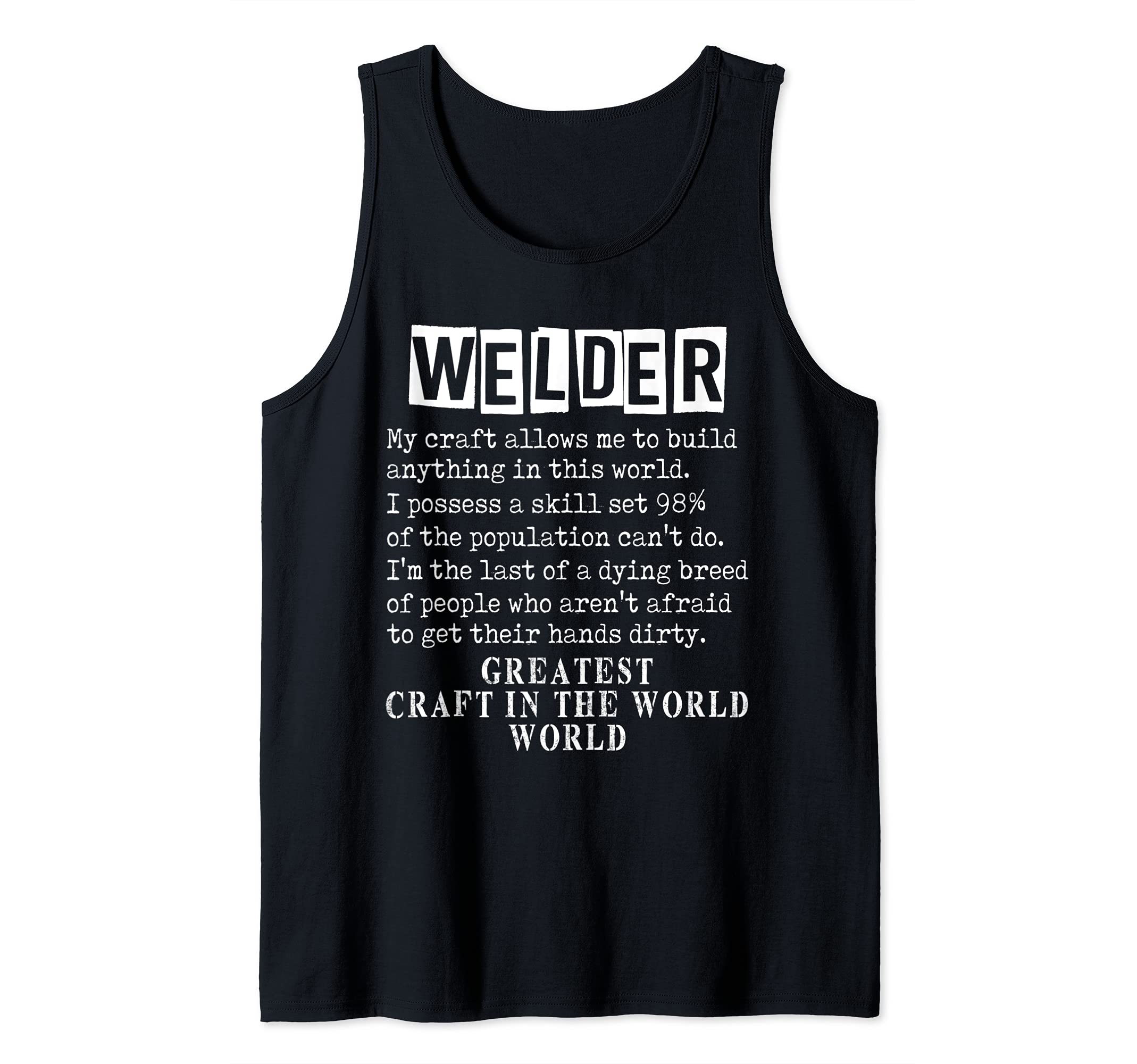 Welder Engineer Welding Fabrication Engineering Tank Top