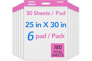 ABBLE Large Note Pads, Super Sticky Easel Pad, Easel Pads Flip Chart Paper, Large Easel Paper Pad, Anchor Chart Paper, Giant Sticky Notes for Wall, Big Sticky Notes, Meeting Notes, 25 x 30 in, 30 Sheets/Pad