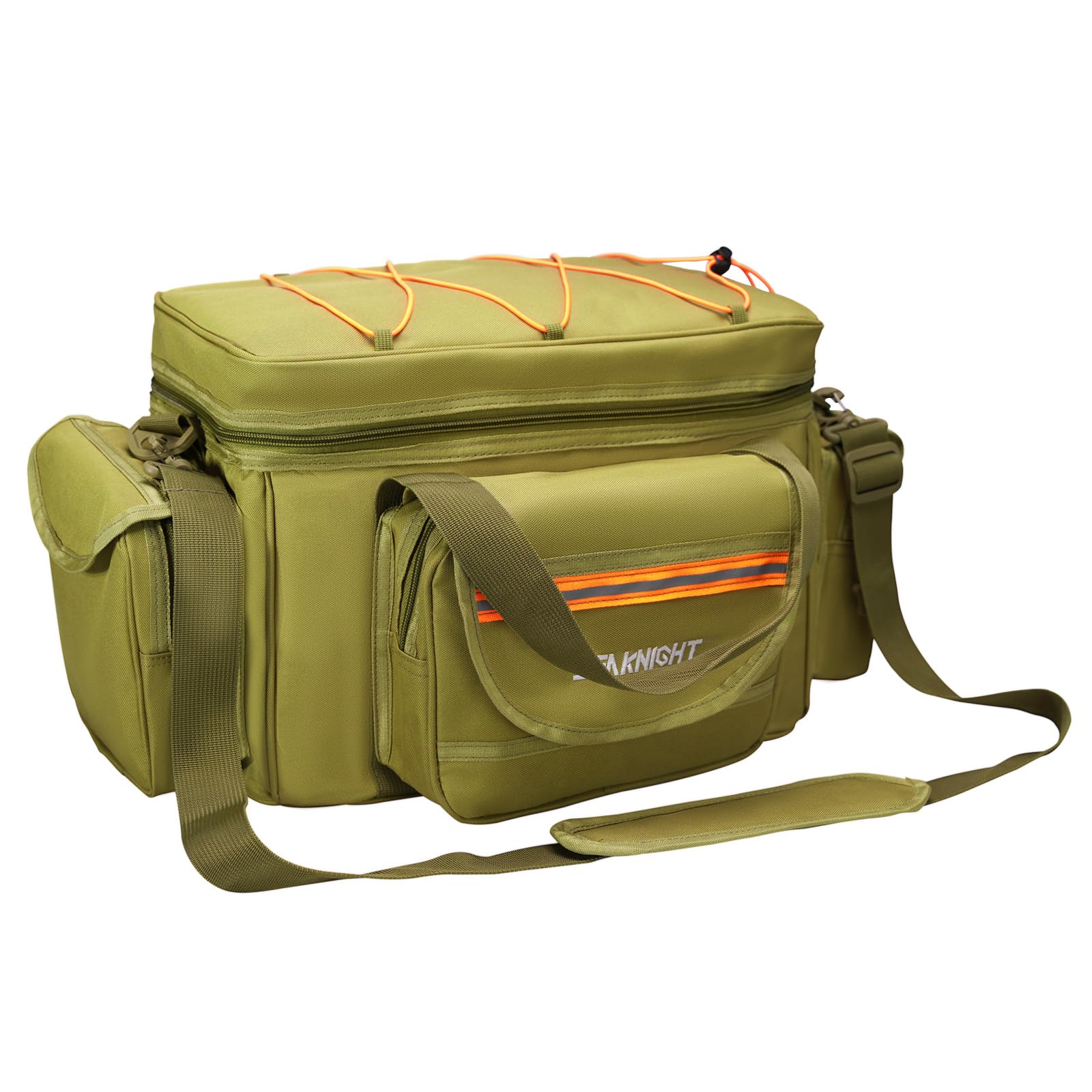 Seaknight Carp Fishing Bag SK003 Single Shoulder Sea Fishing Tackle Bags Holdall Camouflage Outdoor Carryall Bag Hiking Travel Pack 50CM*28CM*27CM (Yellow)