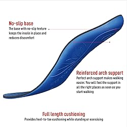 Walkhero Plantar Fasciitis Insoles, High Arch