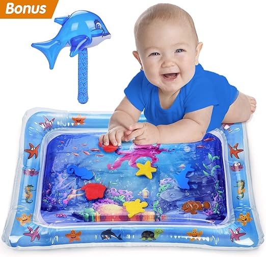 Guiseapue Tapis De Jeu Gonfle Tapis A Eau Bebe Coussin Gonflable De Rempli Deau Amusement Dactivite Denfant Aider Developper Les Competences Cognitives Tapis Deau Gonflable Pour Bebe Bebe Et Puericulture Eveil Et