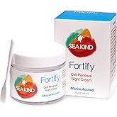 Sea Kind Natural Skin Care Anti-Wrinkle Cream and Face Moisturizer, Anti-Aging Night Cream with Marine Actives