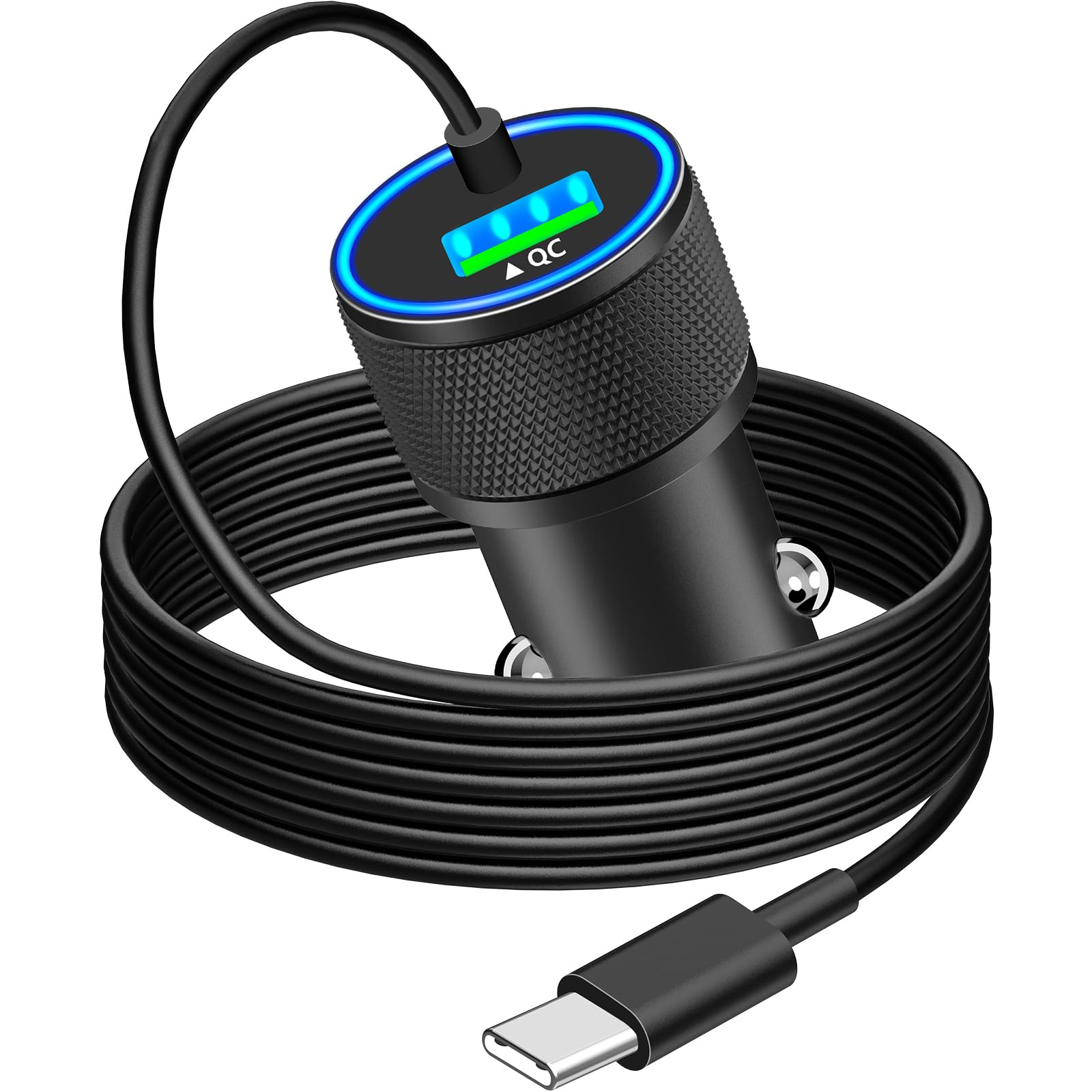 Photo 1 of [Apple MFi Certified] iPhone 16 Fast Car Charger, KYOHAYA 75W USB-C PD&QC3.0 Power Cigarette Lighter USB Car Charger Adapter + 6FT Type-C Cable for iPhone 16 Pro/16 Plus/16 Pro Max/15/15 Pro/iPad Pro