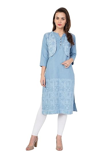 jacket kurti with jeans