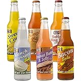 Lester's Fixins Outrageous Wild Crazy Unique Flavor Soda Pop 6 Pack Sampler Set
