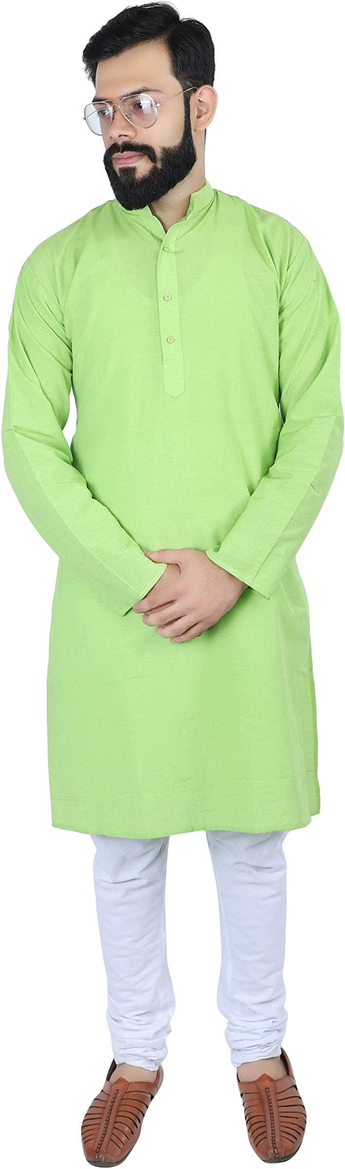 Himashu Handlooms Men's Cotton Regular Kurta