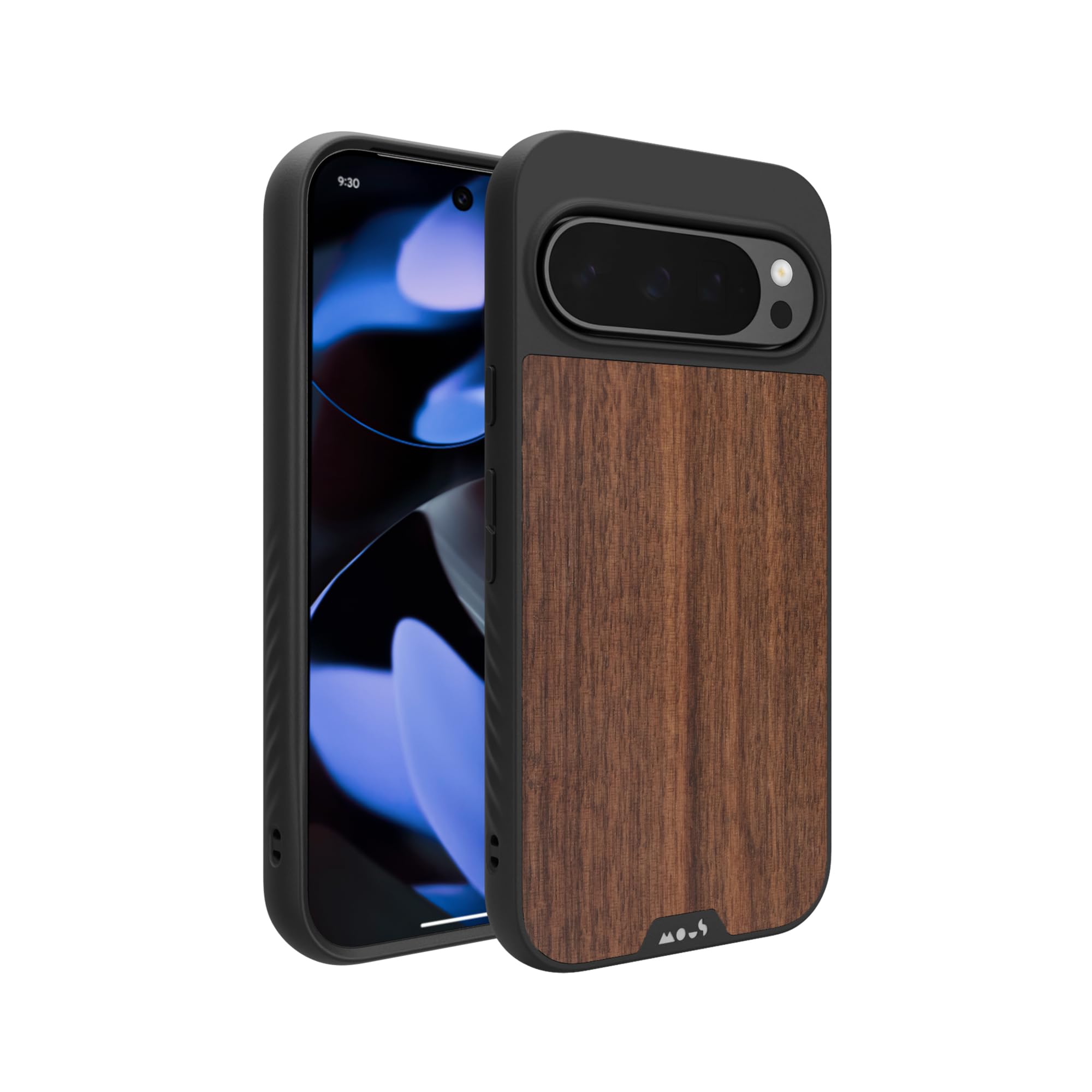 Mous for Google Pixel 9 Pro XL Case MagSafe Compatible - Limitless 5.0 - Walnut - Protective Pixel 9 Pro XL - Shockproof Phone Cover