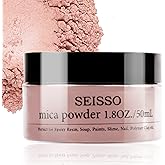Rose Gold Mica Powder, SEISSO Mica Powder for Epoxy Resin 1.76 oz /50g, Powdered Pigment for Soap Making, Candle Making, Slime, Nail Polish, Cosmetics Grade for Lip Gloss, Craft Projects