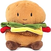RECUR Hamburger Stuffed Animals Toy,Soft Food Plush,Cute Plushie 8 Inches, Adorable Gift for All Ages