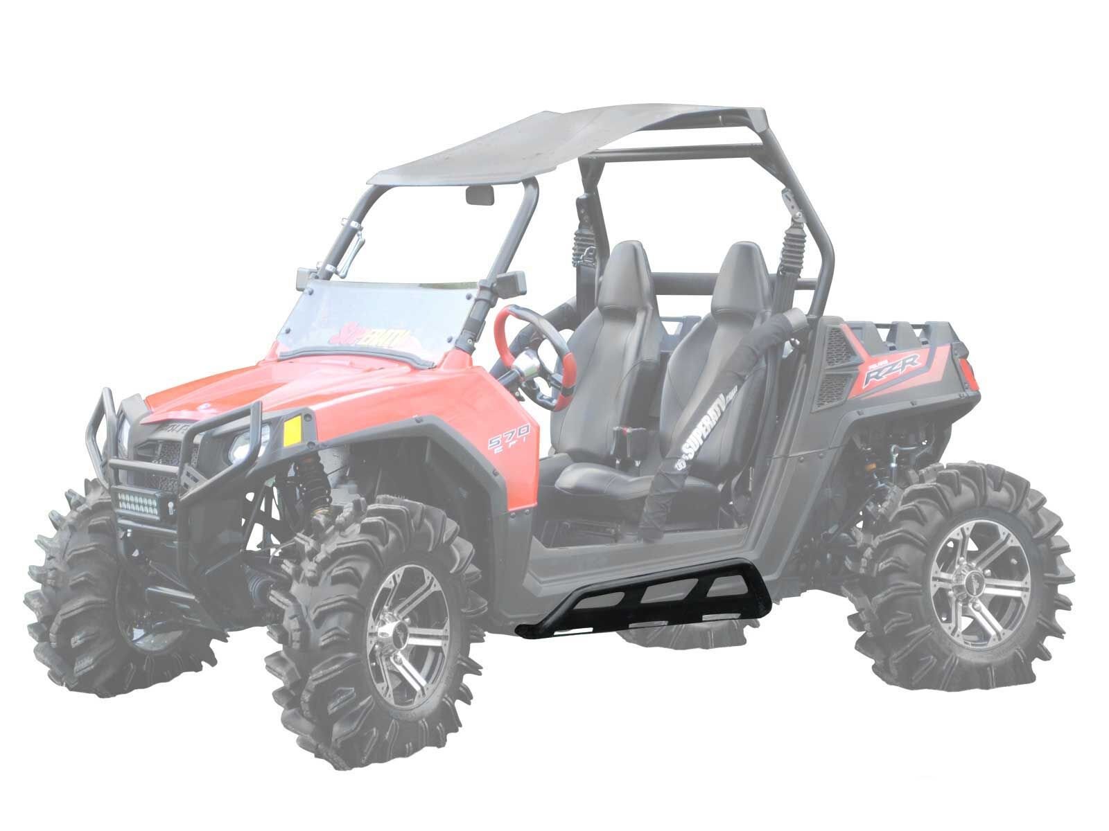 Amazon.com: SuperATV Rock Sliding Nerf Bars for Polaris RZR 570/800 / 800 S  - Wrinkle Black: Automotive