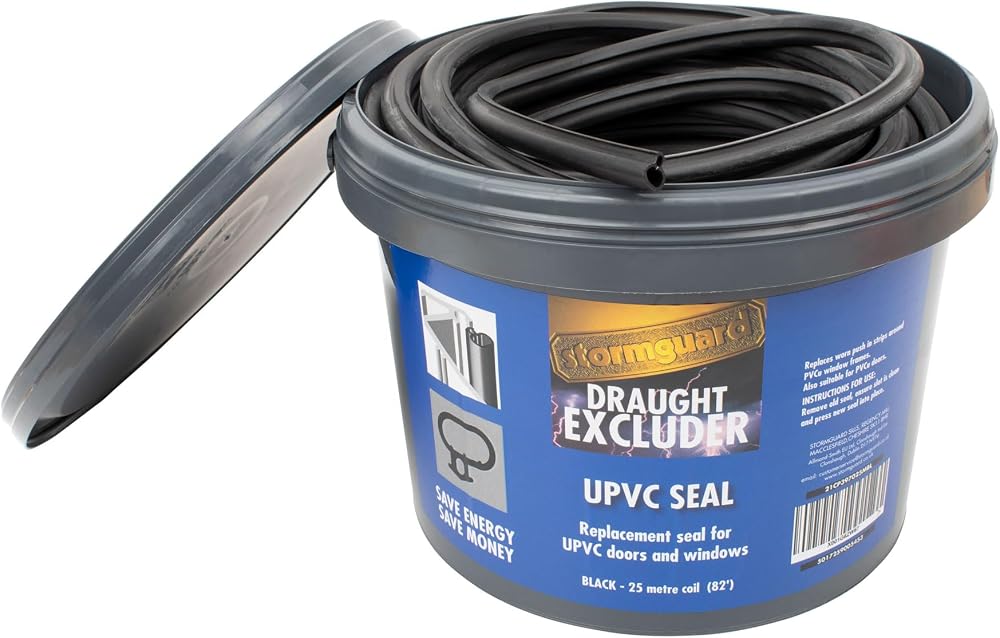 Stormguard 25 m Black UPVC Replacement Door & Window Seal