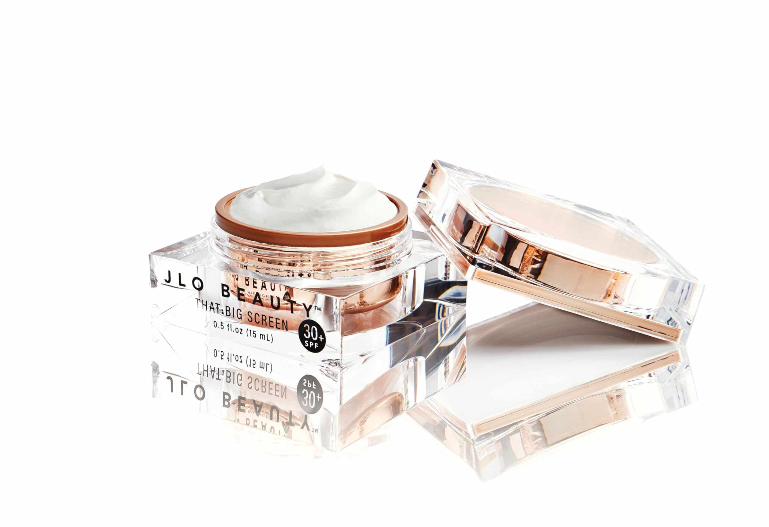 JLO Beauty That Big Screen Broad Spectrum SPF 30 Face Moisturizer, Hydrates, Protects, Luminizes, Lightweight Hyaluronic Acid Sunscreen for Face Lotion, Supports Smooth, Dewy & Glowing Skin, 1.7 Fl Oz