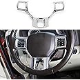 JSTOTRIM Steering Wheel Interior Cover Trim fit 2011-2018 Dodge RAM 1500 2500 3500 Accessories (Chromeplate)
