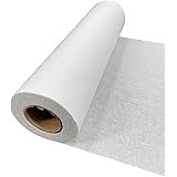 PLANTIONAL Woven Cotton Iron-On Fusible Interfacing: 10.6 inch X 10 Yards White Medium Weight 100% Cotton Single-Sided Interf