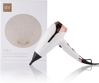 ghd Helios Professional Hair Dryer White UK Plug 2200W Aeroprecis Ionic