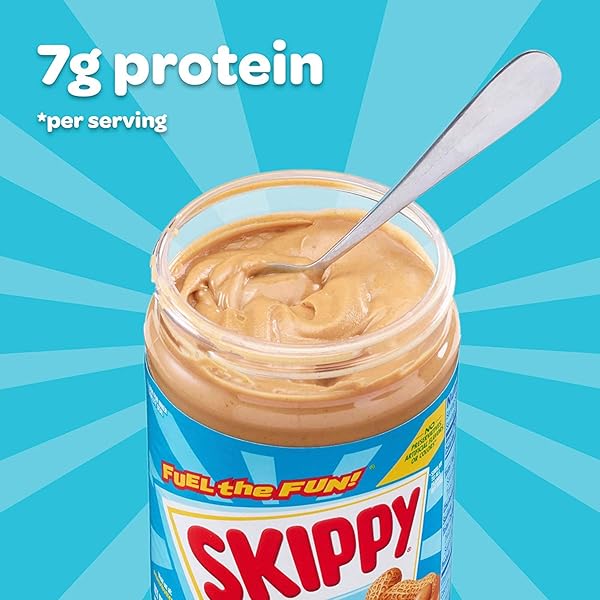SKIPPY PEANUT BUTTER, CREAMY, 7 G PROTEIN PER SERVING, 80 OZ.