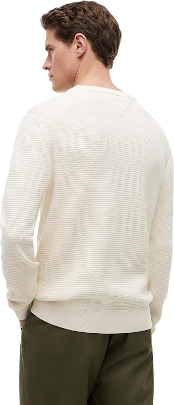Homme Seasonal Structure Crew Neck MW0MW42799 Autres Pulls, Jaune, XXL — photo 3 sur 6