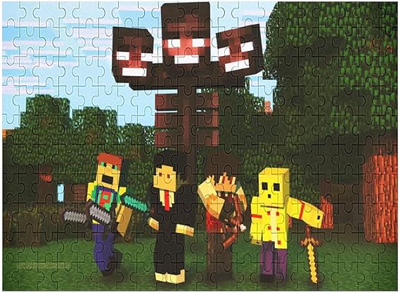 Amazon Co Jp マインクラフト Minecraftジグソーパズル0 300 500 1000ピース人気アニメ 壁画 を飾る ポプラ製パズル 大人 ストレスを解消する子供 手の脳の協調能力を調節する益智玩具で 大人と子供の感情を交流する親子ゲームですパズル ホーム キッチン